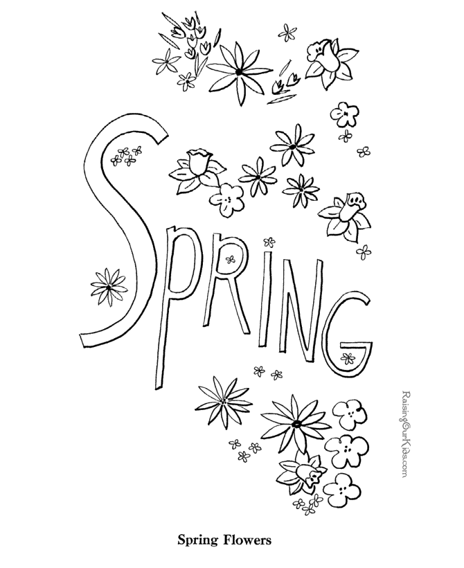 Free Printable Spring Coloring Pages - Free Printable Coloring 