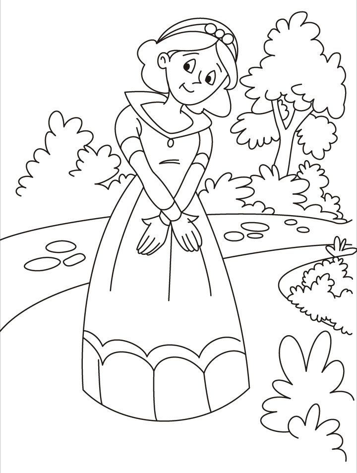 A lonely walker princess coloring pages | Download Free A lonely 