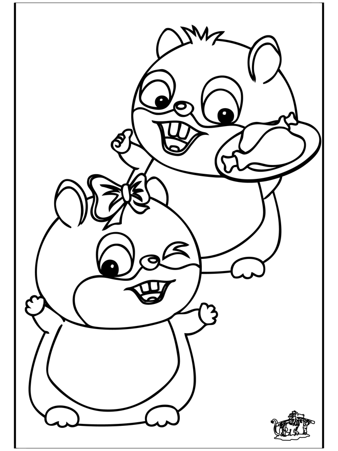 Hamster Coloring Pages - Coloring Home