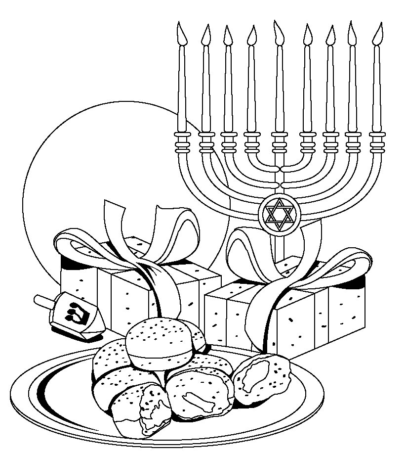 Hanukkah Coloring Pages Free Printable Download | Coloring Pages Hub