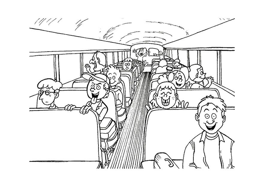 School Bus Coloring Pages - Coloring For KidsColoring For Kids