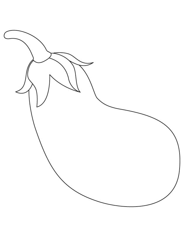 Brinjal vegetable 6 coloring pages, Kids Coloring pages, Free 