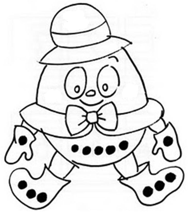 Humpty Dumpty Coloring Pages Free - Coloring Home