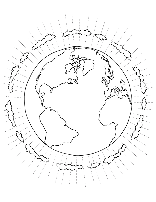 Earth Atmosphere Coloring Pages