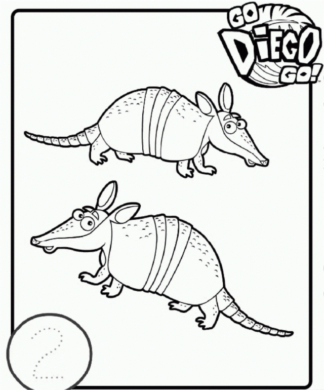 Diego Go And Animals Coloring Page Coloringplus 281085 Go Diego 