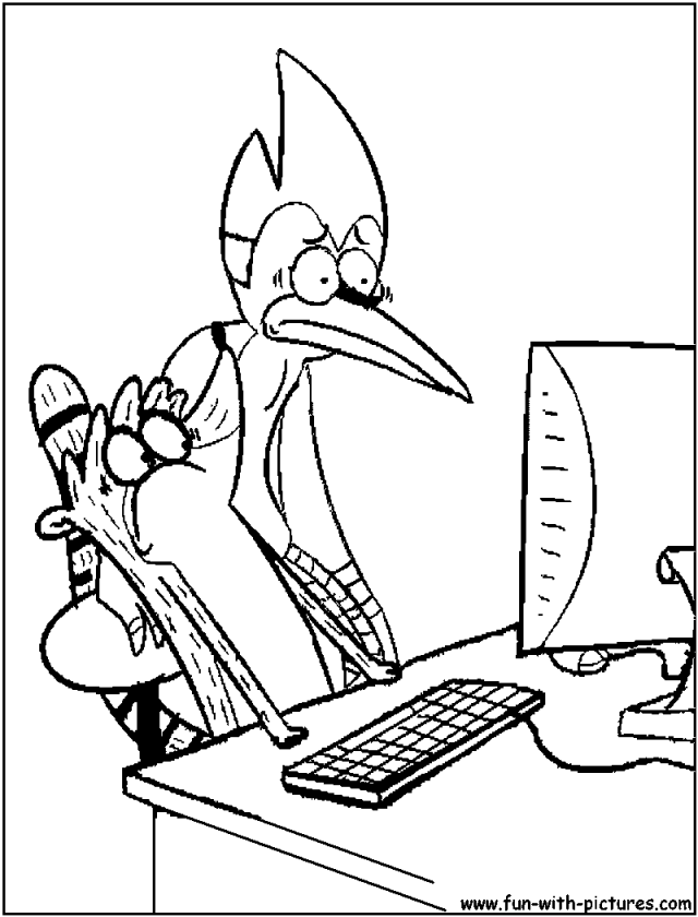 Mordecai Coloring Pages Regular Show Mordecai Coloring Pages 