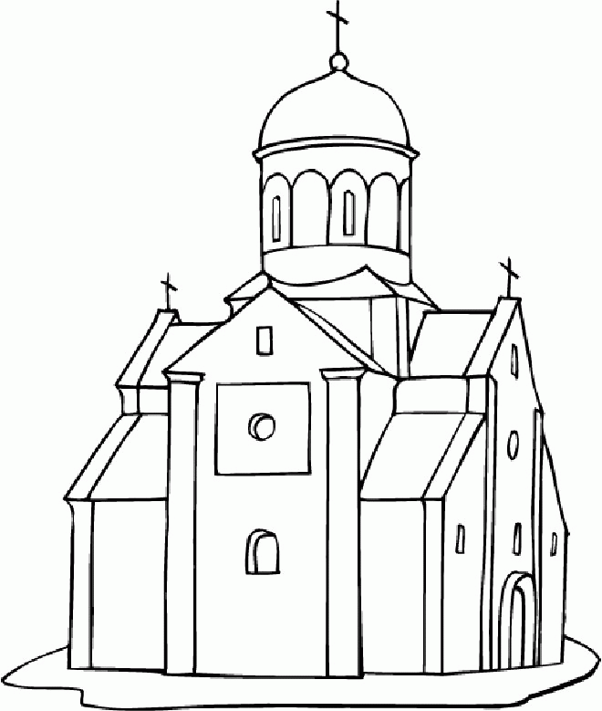 Printable Church Coloring Pages Coloring Home
