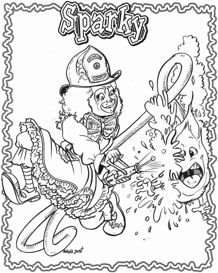 Sparky Fire Dog Coloring Pages Coloring Home