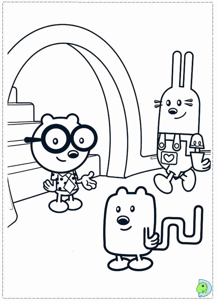 Wow Wow Wubbzy Coloring page- DinoKids.