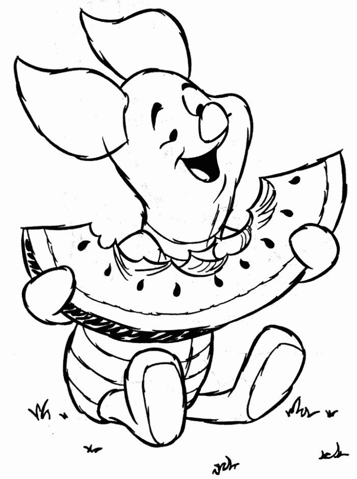 Watermelon-coloring-10 | Free Coloring Page Site