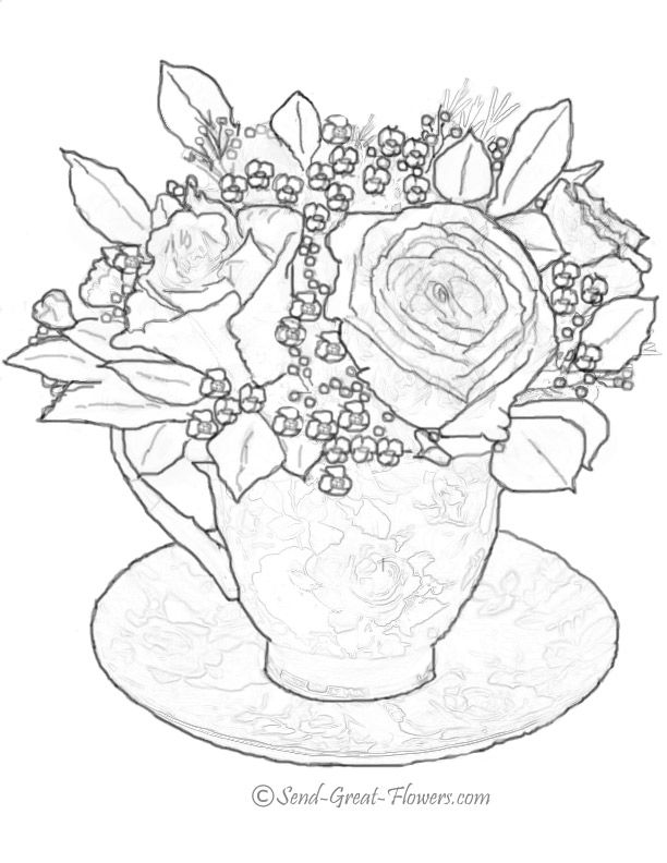 roses coloring pages for kids | Coloring Pages
