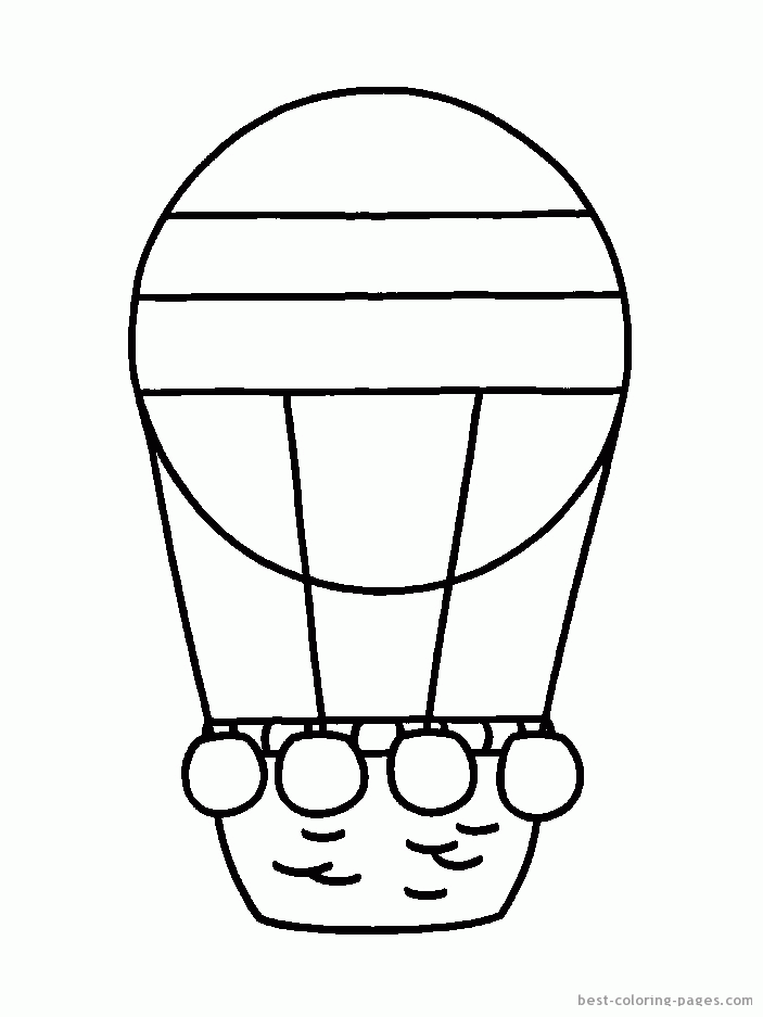 Hot air balloon printable coloring pages | Best Coloring Pages 