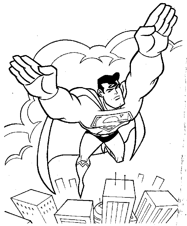 Superman Symbol Coloring Page