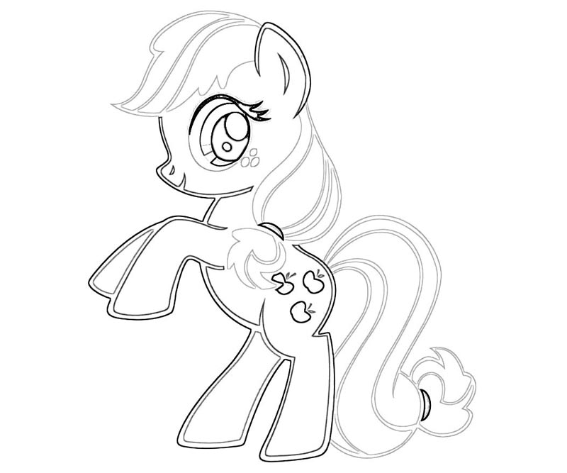 18 My Little Pony Applejack Coloring Page