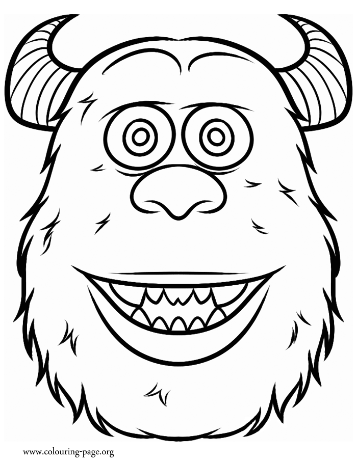 Sulley Face monsters university coloring pages | coloring pages