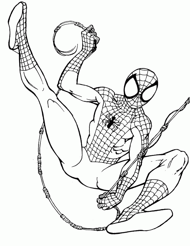 Black Spiderman Coloring Pages Coloring Home