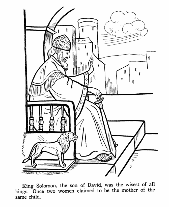 King Saul And David In The Cave Coloring Page - Coloring Home