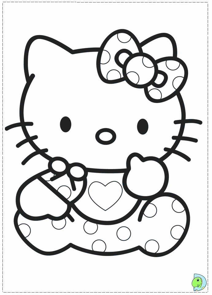 Hello Kitty Info - Coloring Home