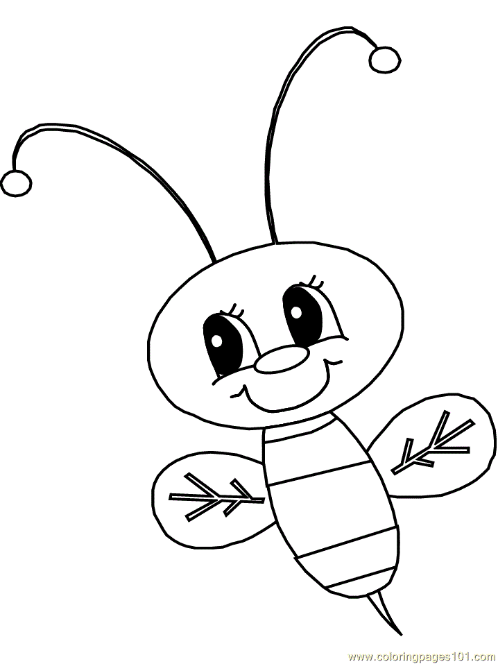 Coloring Pages Bumblebee (Insects > Bumblebee) - free printable 