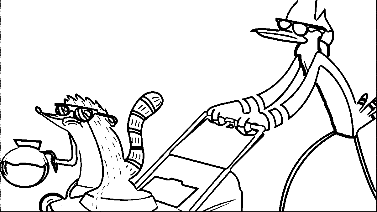 regular show coloring pages free online - photo #22
