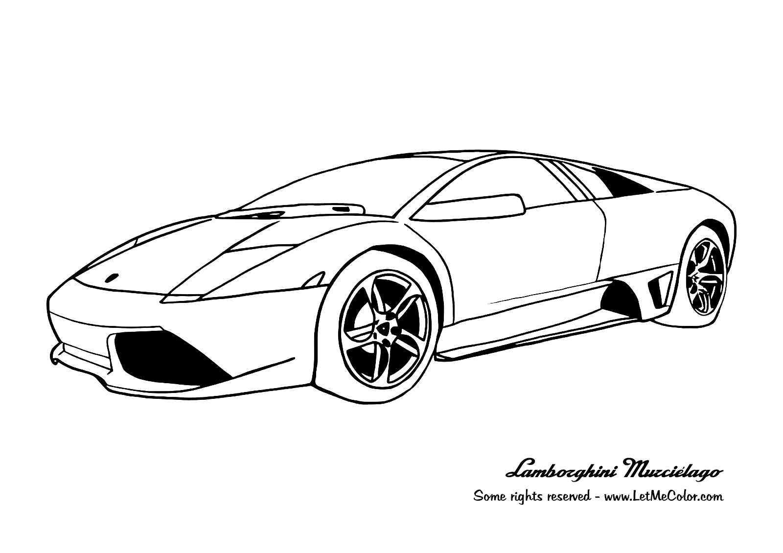 Lamborghini Egoista Pages Coloring Pages