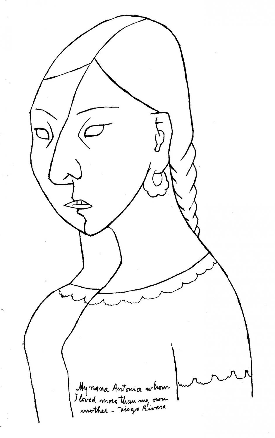 Diego Rivera Coloring Page