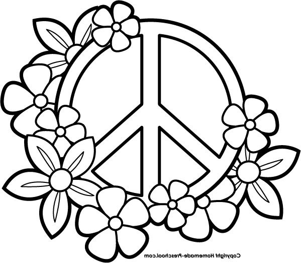 free printable peace sign coloring pages coloring pages. 1000 ...