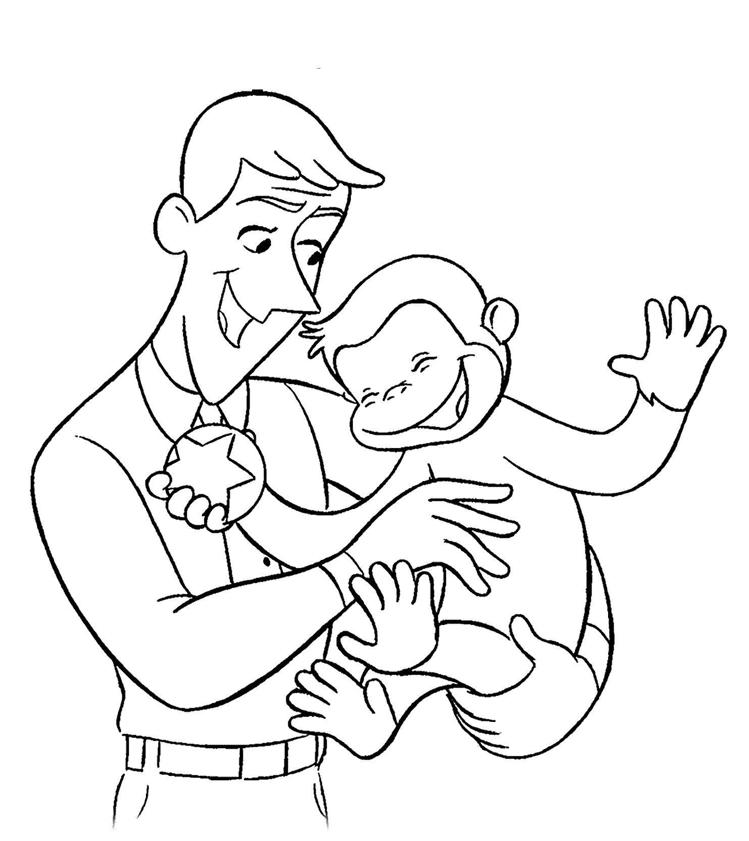 Curious George Birthday Coloring Pages | Curious George ...