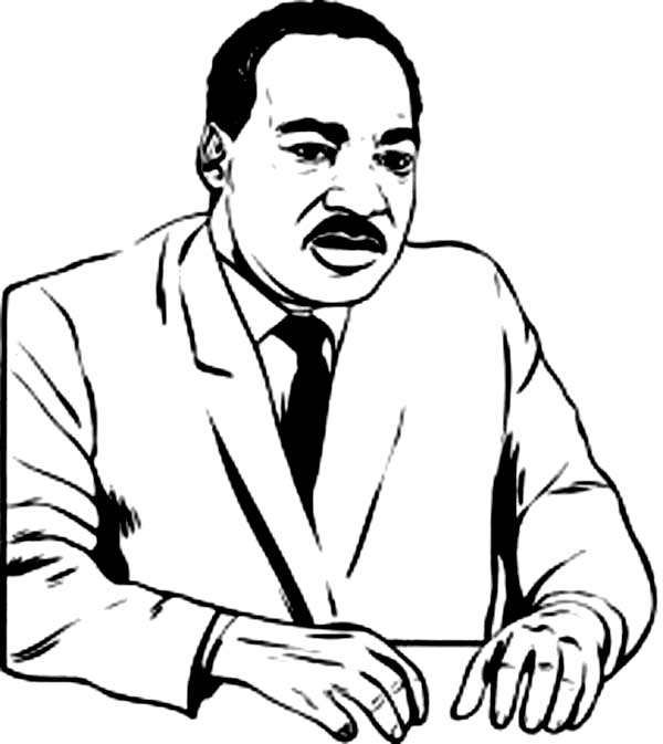 Martin Luther King Jr Coloring Pages For Kids