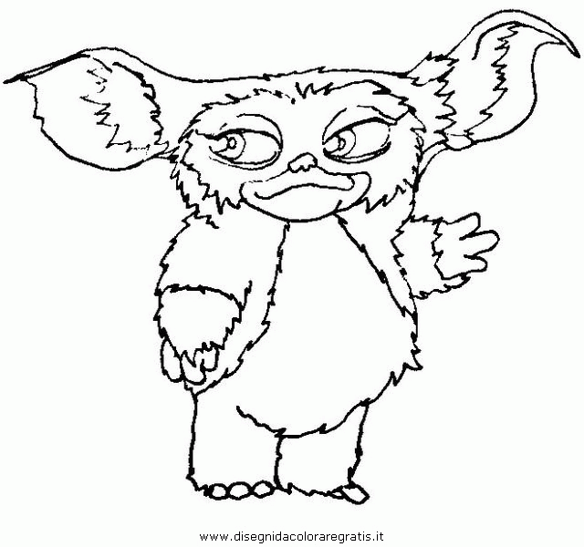 Simple Gizmo Coloring Page 