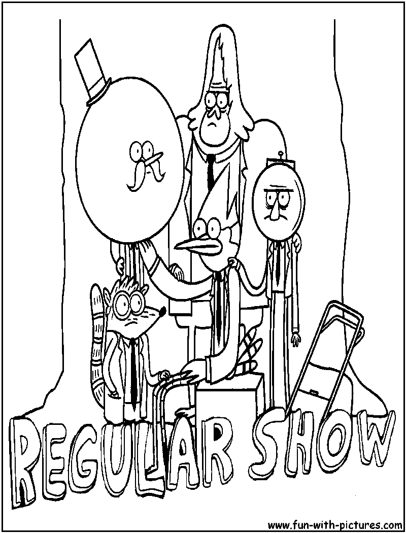 regular show coloring pages free online - photo #12
