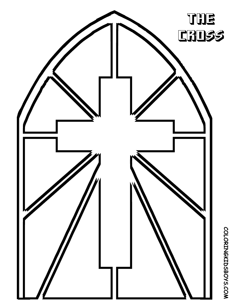 Stained Glass Window Colouring Sheets - Coloring Pages for Kids ...