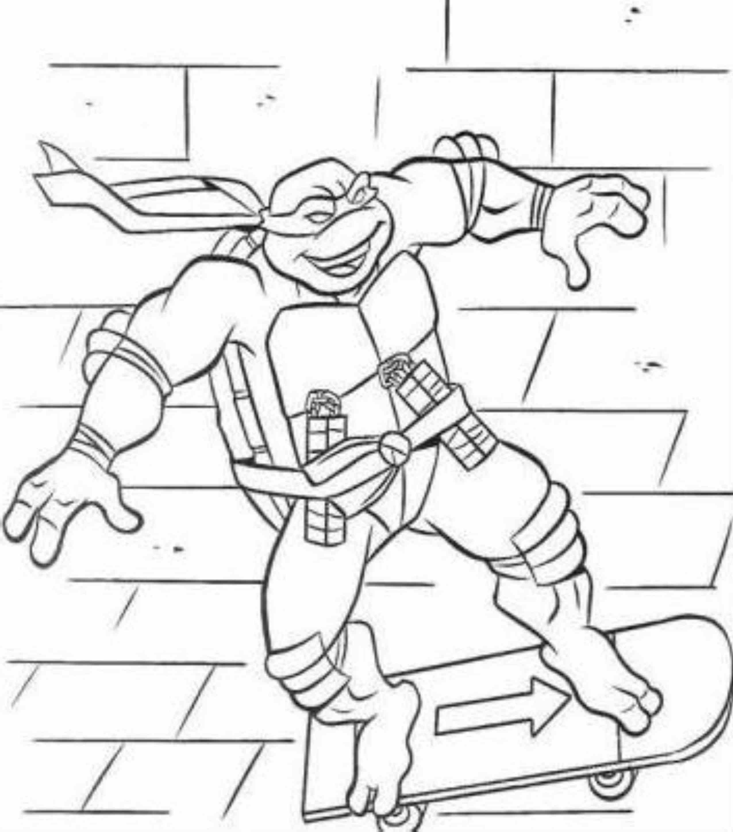 Age Mutant Ninja Turtles Coloring Pages Leonardo - High Quality ...
