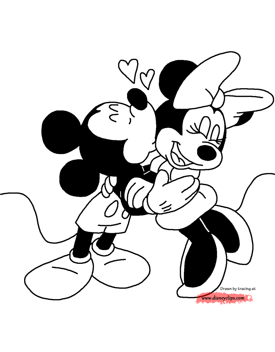 Mickey Mouse And Minnie Coloring Pages - Coloring Home