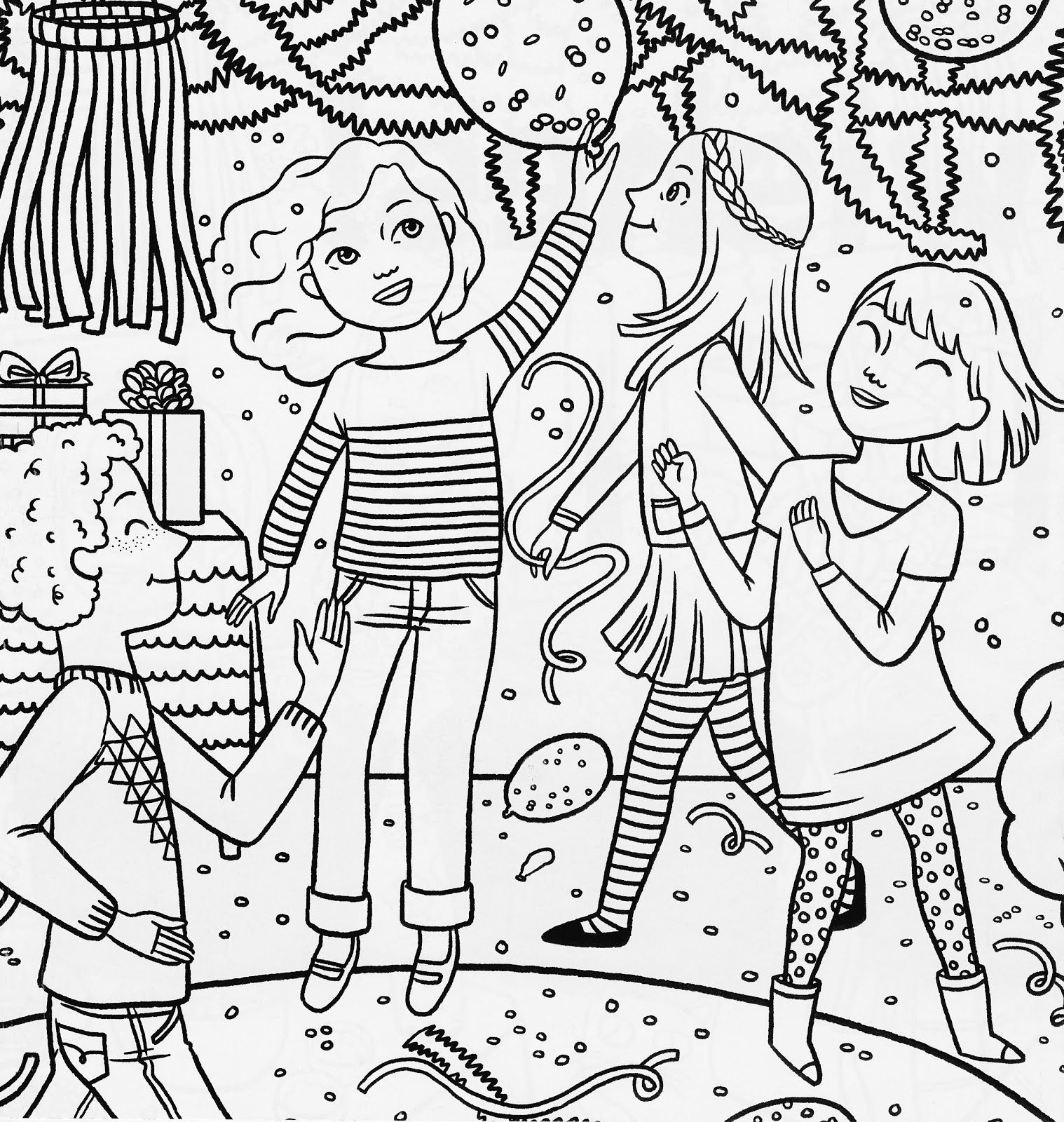 Bonggamom Finds: American Girl Magazine Special Birthday Coloring Page