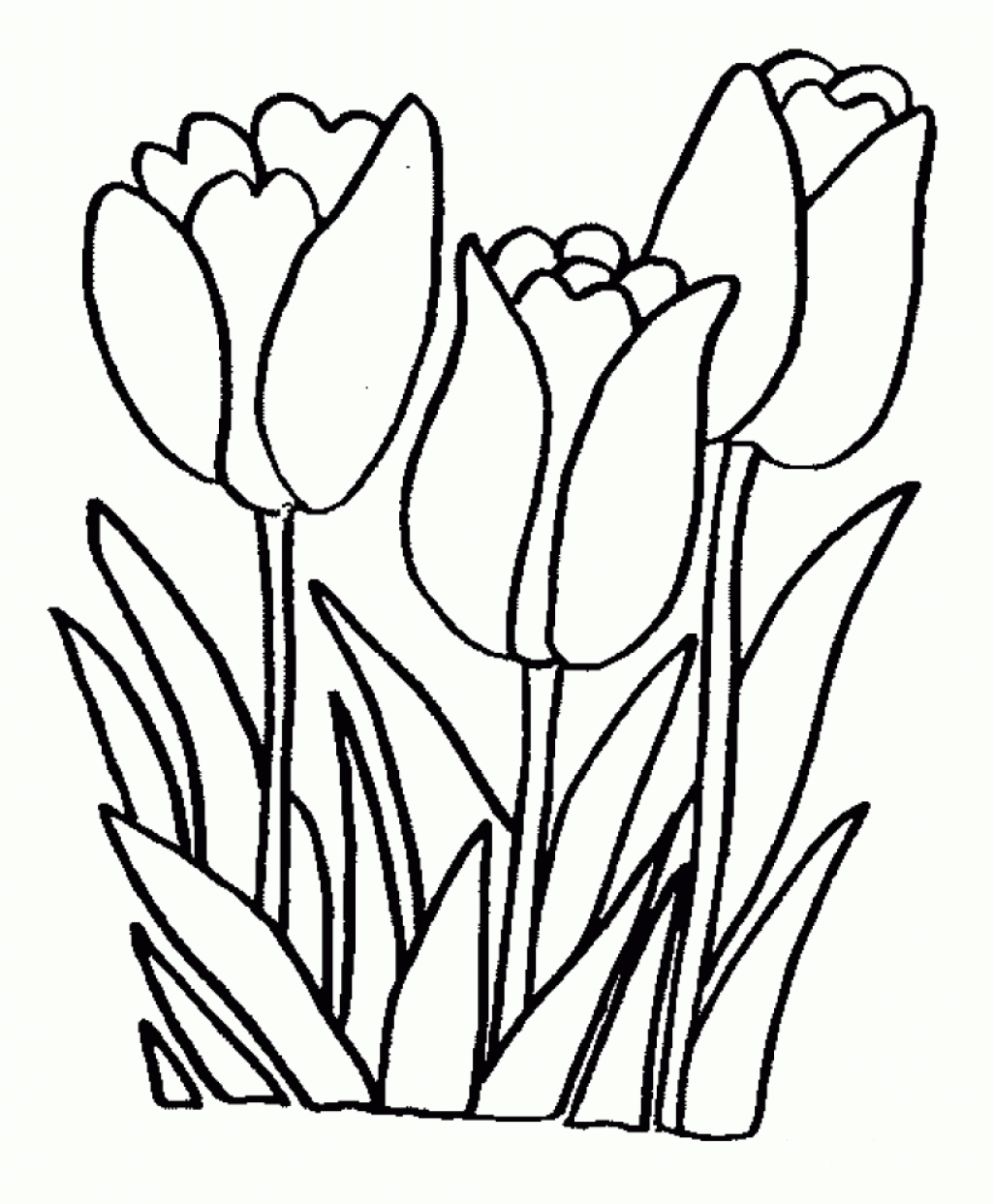 Free Printable Spring Flowers Coloring Pages Coloring Home