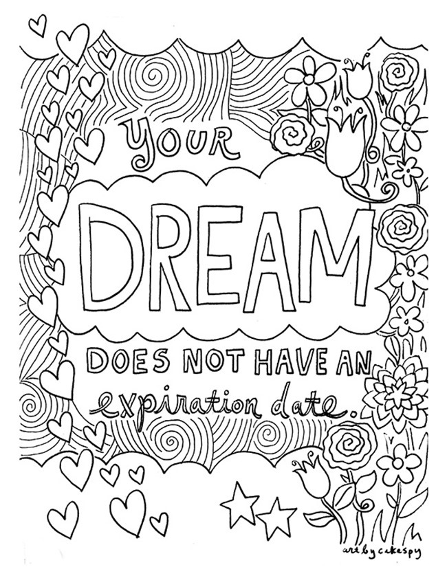 12 Inspiring Quote Coloring Pages for Adults–Free Printables! -  EverythingEtsy.com