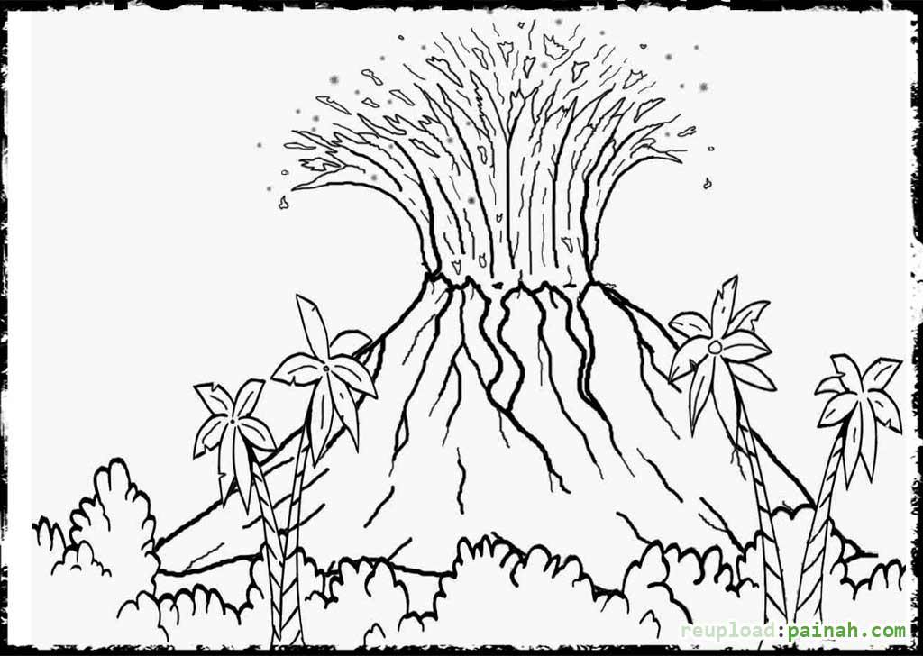 Erupting Volcano Coloring Pages. erupting volcano coloring pages ...