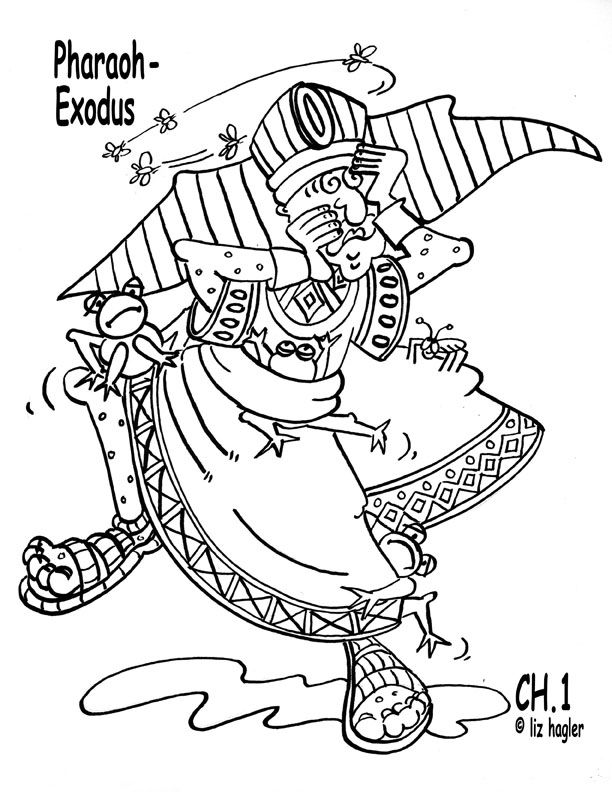 Pharaoh Coloring Page - Coloring Home