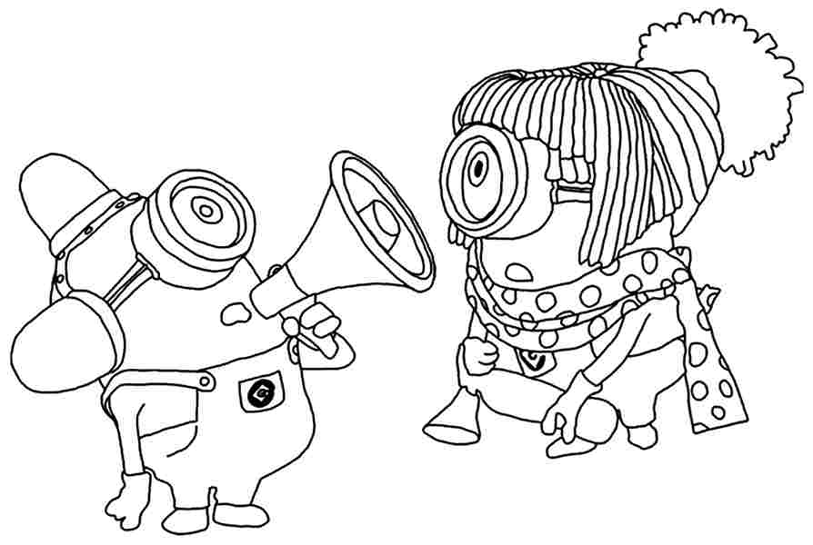 11 Pics of Minion Movie Coloring Pages Printable Free - Free ...