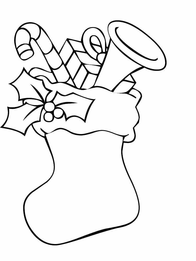 christmas trumpet Colouring Pages - Clip Art Library