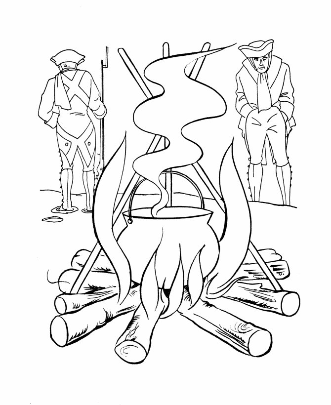 american revolution Colouring Pages