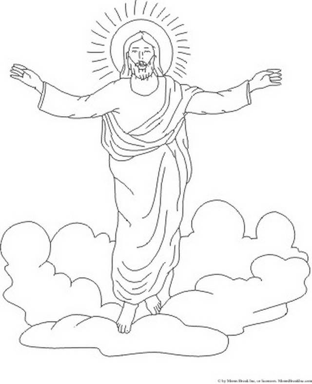 Jesus Transfiguration Coloring Page Coloring Home