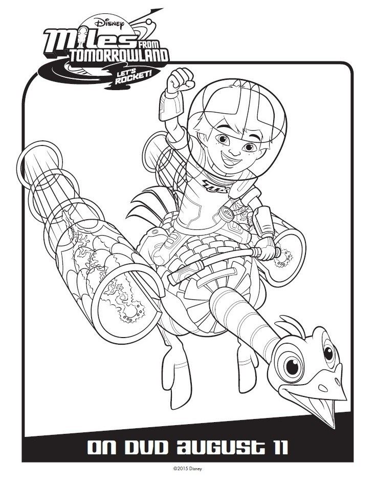 Miles From Tomorrowland Activity & Coloring Pages