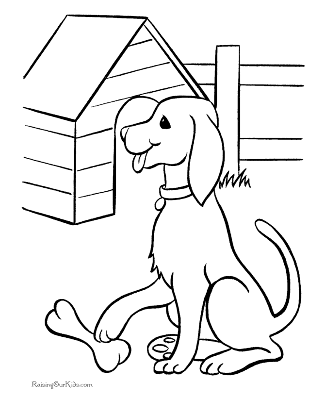Printable Happy Birthday Coloring Pages With Dogs