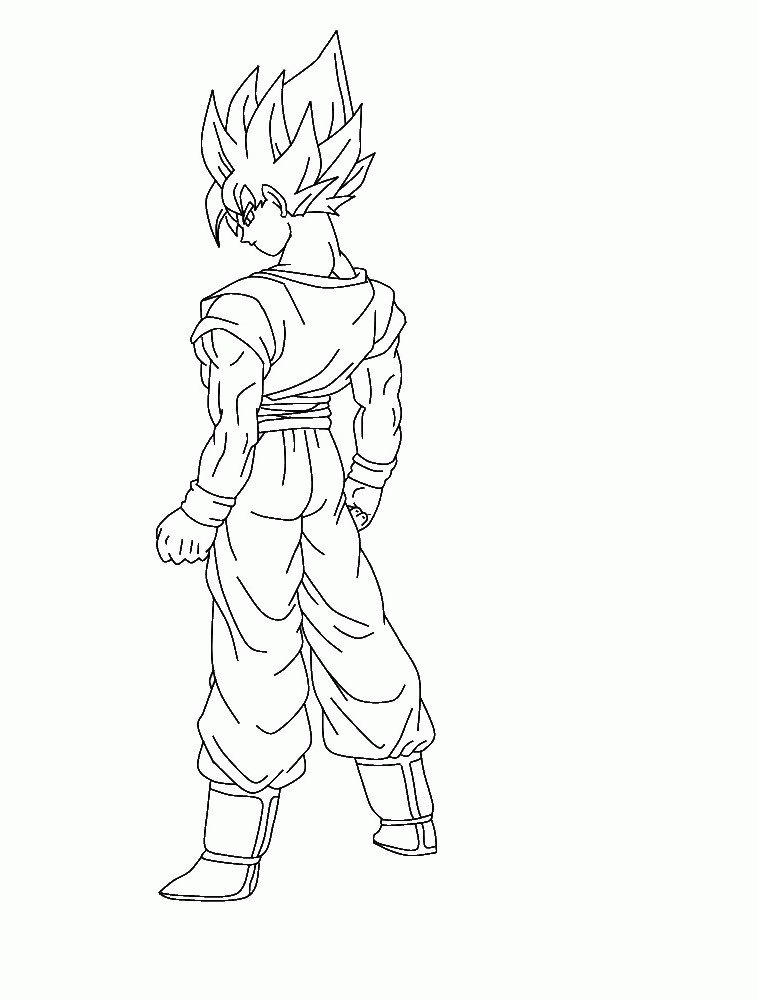 Goku Ssj4 Coloring Pages | Tookogie