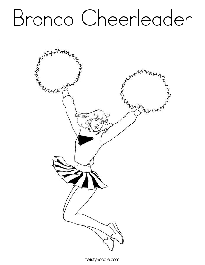 Bronco Coloring Page - Coloring Pages for Kids and for Adults