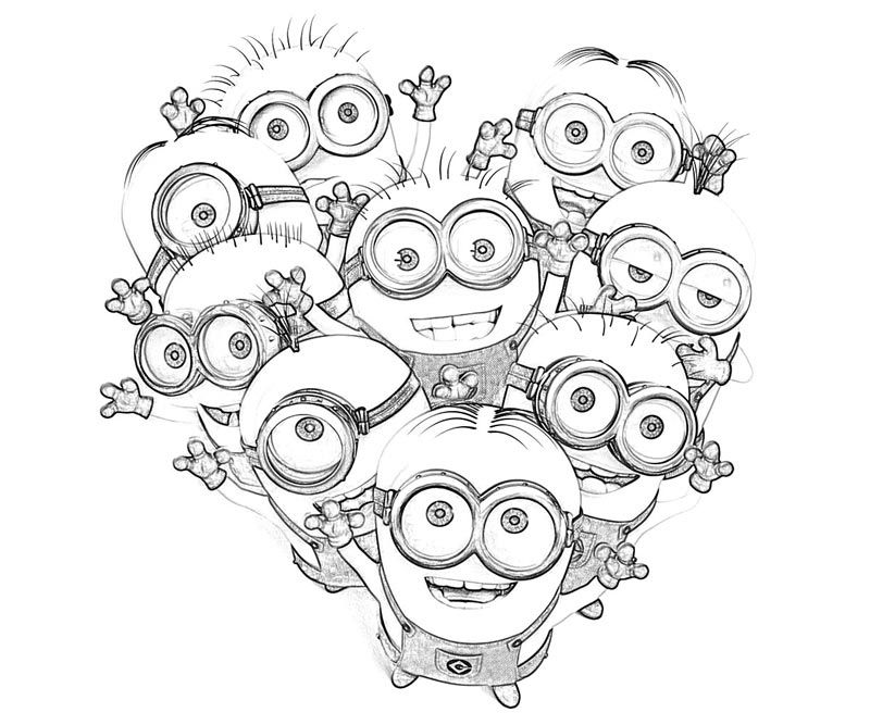 Despicable Me Coloring Pages Minions For Kids | Cartoon Coloring ...