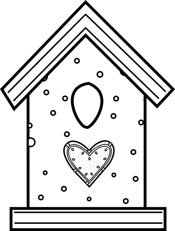 Bird House Coloring Pages 302 | Free ...pinterest.com