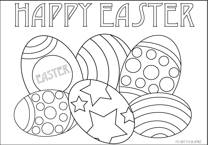 Easter Egg Coloring Sheets — My Art To Inspire